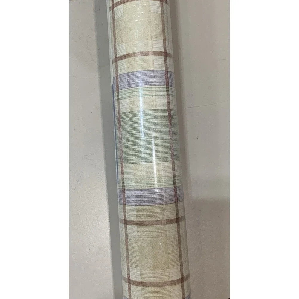 Vintage Village Designs Plaid Wallpaper 5800049, 20.5” X 11yds